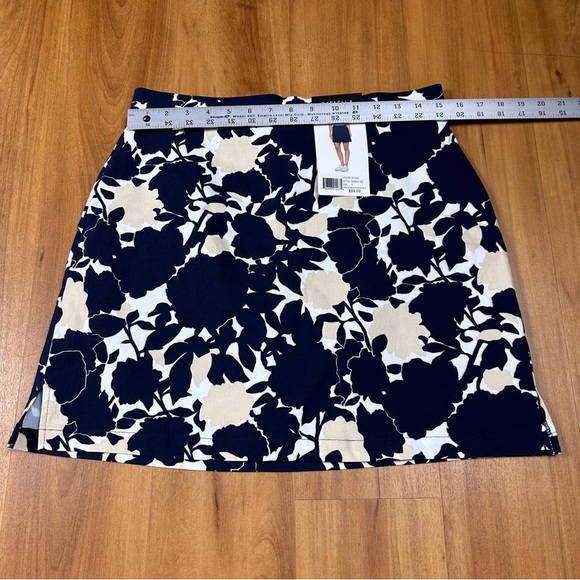 Rafaella Cream and White A-line Mini Skirt Resort Wear - Picture 6 of 11